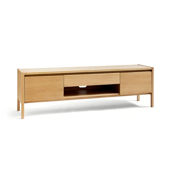 Elements Holmes Extra Wide TV Unit For TVs Up To 80", Oak 7 Elements Holmes Extra Wide TV Unit For TVs Up To 80", Oak - Image 7