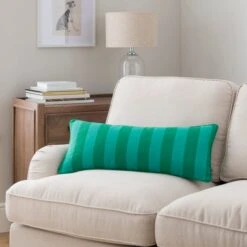 Elements Sutton Stripe Cushion -Dunelm 30894100