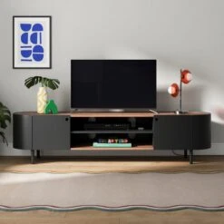 Elements Griffin Extra Wide TV Unit For TVs Up To 80" 34 Elements Griffin Extra Wide TV Unit For TVs Up To 80" -Dunelm 30894129