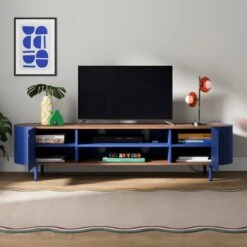 Elements Griffin Extra Wide TV Unit For TVs Up To 80" 28 Elements Griffin Extra Wide TV Unit For TVs Up To 80" -Dunelm 30894173 alt01