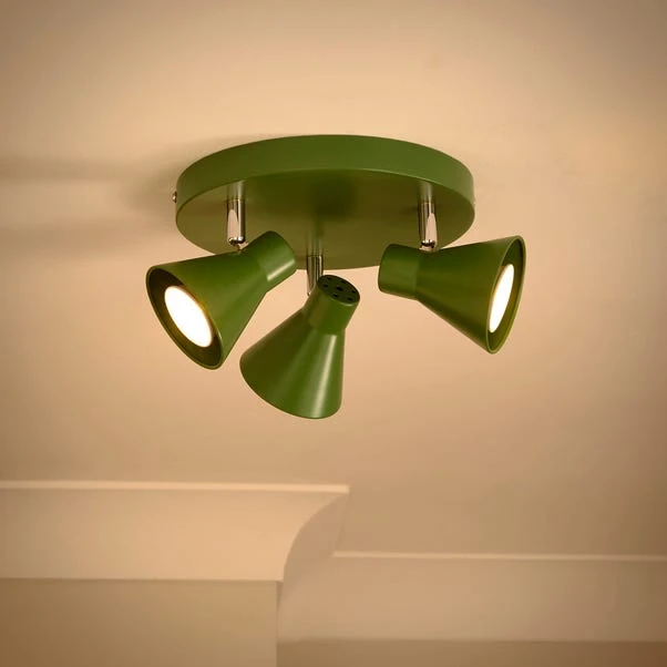 Elements Briggs 3 Light Adjustable Semi Flush Spotlight 2 Elements Briggs 3 Light Adjustable Semi Flush Spotlight - Image 2