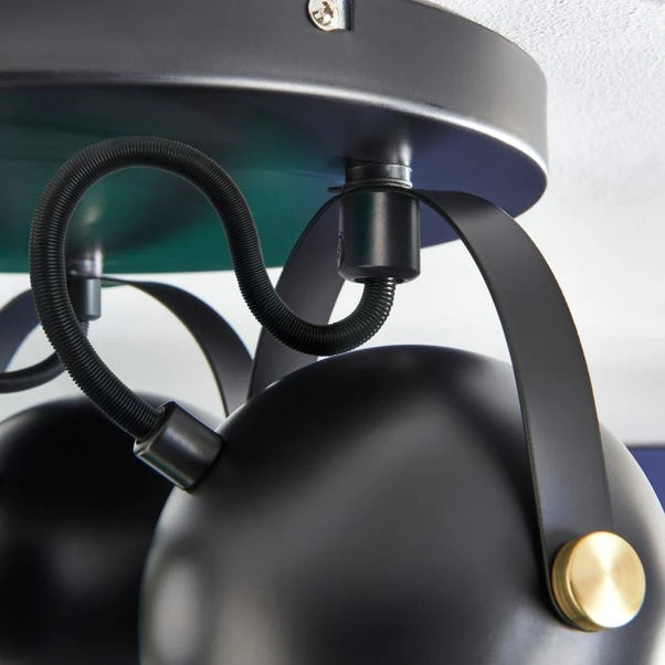 Elements Olympya 3 Light Adjustable Semi Flush Spotlight 4 Elements Olympya 3 Light Adjustable Semi Flush Spotlight - Image 4