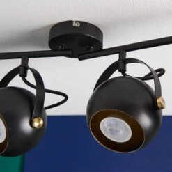 Elements Olympya 4 Light Adjustable Semi Flush Spotlight Bar -Dunelm 30894870 alt02