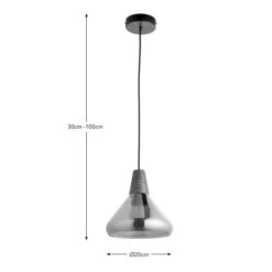 Elements Wolston Bathroom Adjustable Pendant Light -Dunelm 30894940 alt08