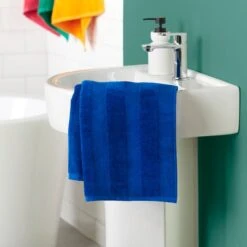 Elements Stripe Cotton Towel -Dunelm 30895073 alt03