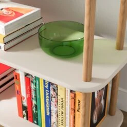 Elements Miller Low Bookcase, Stone 9 Elements Miller Low Bookcase, Stone -Dunelm 30895134 alt02