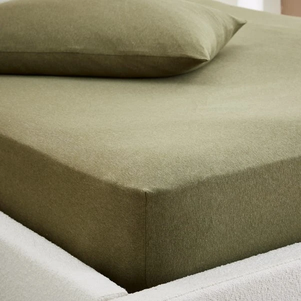 Elements Cotton Jersey Plain Fitted Sheet 20 Elements Cotton Jersey Plain Fitted Sheet - Image 20