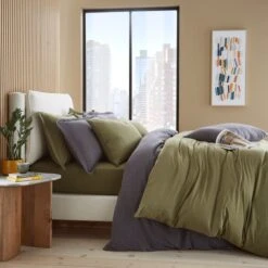 Elements Cotton Jersey Plain Duvet Cover & Pillowcase Set​ -Dunelm 30898028 alt05