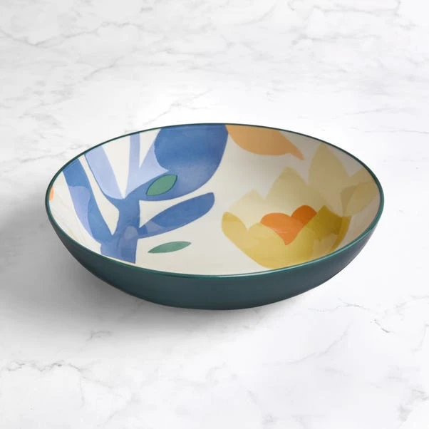 Elements Fieldsley Floral Stoneware Pasta Bowl 1 Elements Fieldsley Floral Stoneware Pasta Bowl