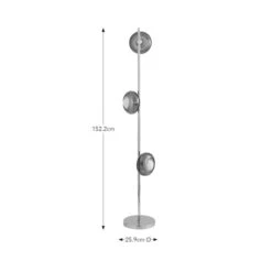 Elements Bennett 3 Light Floor Lamp -Dunelm 30898639 alt08
