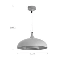 Elements Lennon 2 Tier Dome Pendant Light -Dunelm 30898667 alt08