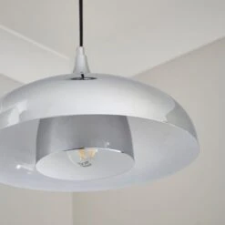 Elements Lennon 2 Tier Dome Pendant Light -Dunelm 30898669 alt02