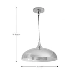 Elements Lennon 2 Tier Dome Pendant Light -Dunelm 30898669 alt08