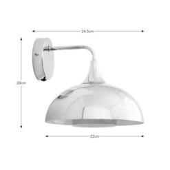 Elements Lennon 2 Tier Dome Plug In Wall Light -Dunelm 30898670 alt08