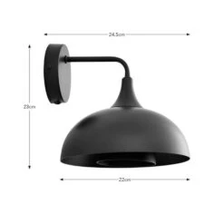 Elements Lennon 2 Tier Dome Plug In Wall Light -Dunelm 30898671 alt08
