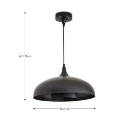 Elements Lennon 2 Tier Dome Pendant Light -Dunelm 30898682 alt08