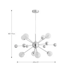 Elements Nova 8 Light Cluster Ceiling Light -Dunelm 30901448 alt08