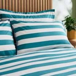 Elements Bold Stripe Cotton Duvet Cover And Pillowcase Set 29 Elements Bold Stripe Cotton Duvet Cover And Pillowcase Set -Dunelm 30902552 alt01