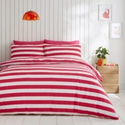 Elements Bold Stripe Cotton Duvet Cover And Pillowcase Set 24 Elements Bold Stripe Cotton Duvet Cover And Pillowcase Set -Dunelm 30902579