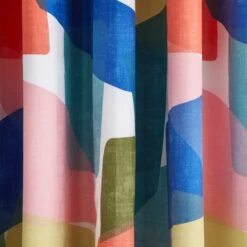 Elements Abstract Blocks Blackout Eyelet Curtains -Dunelm 30903785 alt02