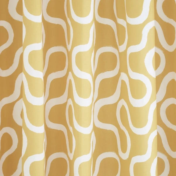 Elements Wiggins Wiggle Blackout Eyelet Curtains 2 Elements Wiggins Wiggle Blackout Eyelet Curtains - Image 2