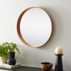 Elements Round Framed Wall Mirror 11 Elements Round Framed Wall Mirror -Dunelm 30909161