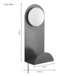 Elements Harton Shelved Wall Light 26 Elements Harton Shelved Wall Light -Dunelm 30921665 alt08