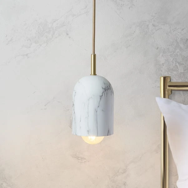 Elements Levi Marble Adjustable Pendant Light 1 Elements Levi Marble Adjustable Pendant Light