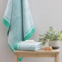 Elements Popcorn Cotton Towel 32 Elements Popcorn Cotton Towel -Dunelm 30932484