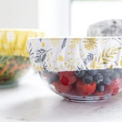Set Of 3 Reusable Stretchable Cloth Bowl Covers -Dunelm 30948736 alt02
