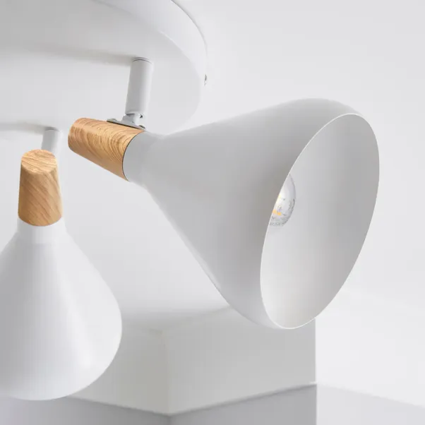 Elements Wolston 3 Light Semi Flush Spotlight 2 Elements Wolston 3 Light Semi Flush Spotlight - Image 2